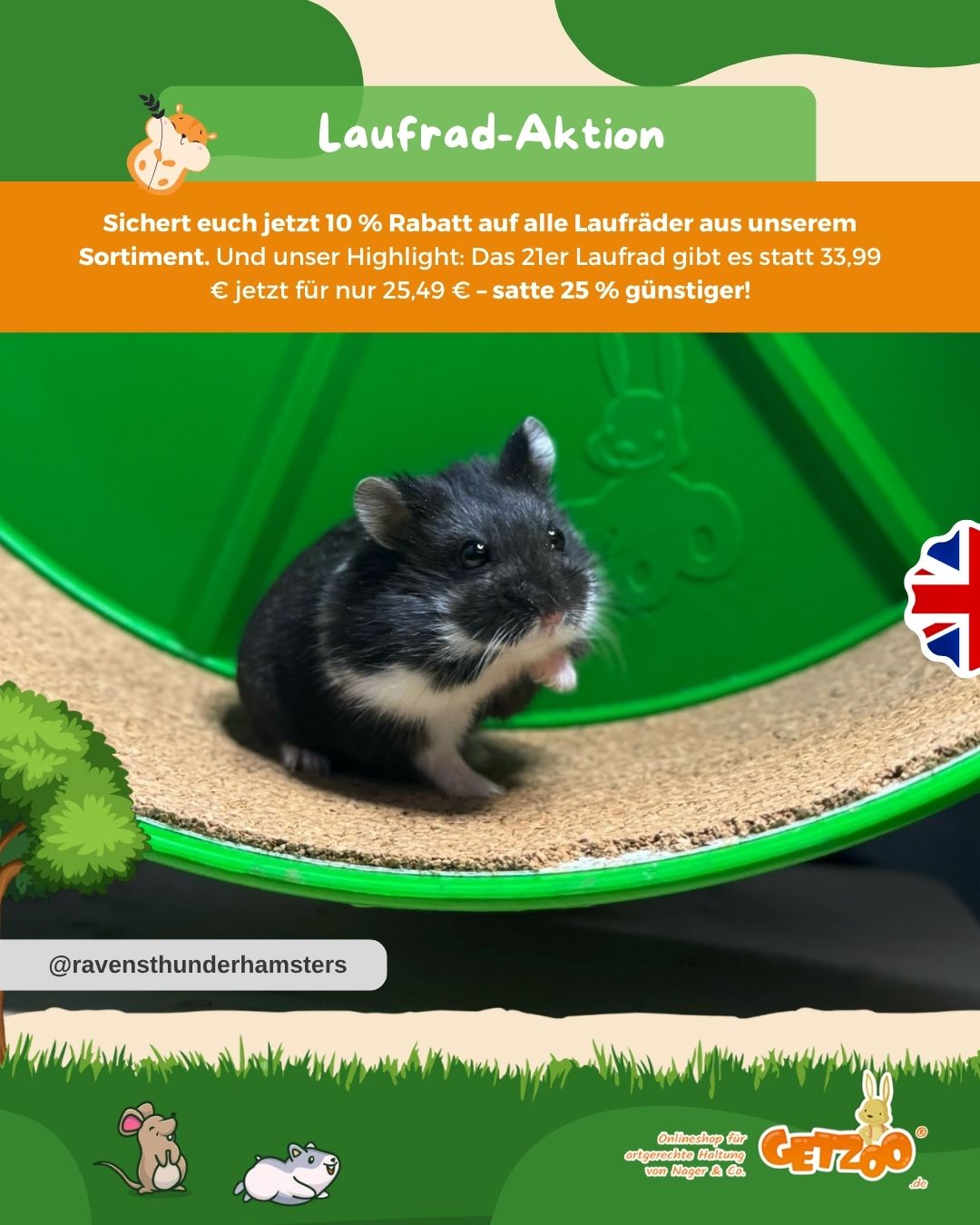 Laufrad-Aktion bei Getzoo! Sichert euch jetzt 10 % Rabatt auf alle Laufräder aus unserem Sortiment. Und unser Highlight:
